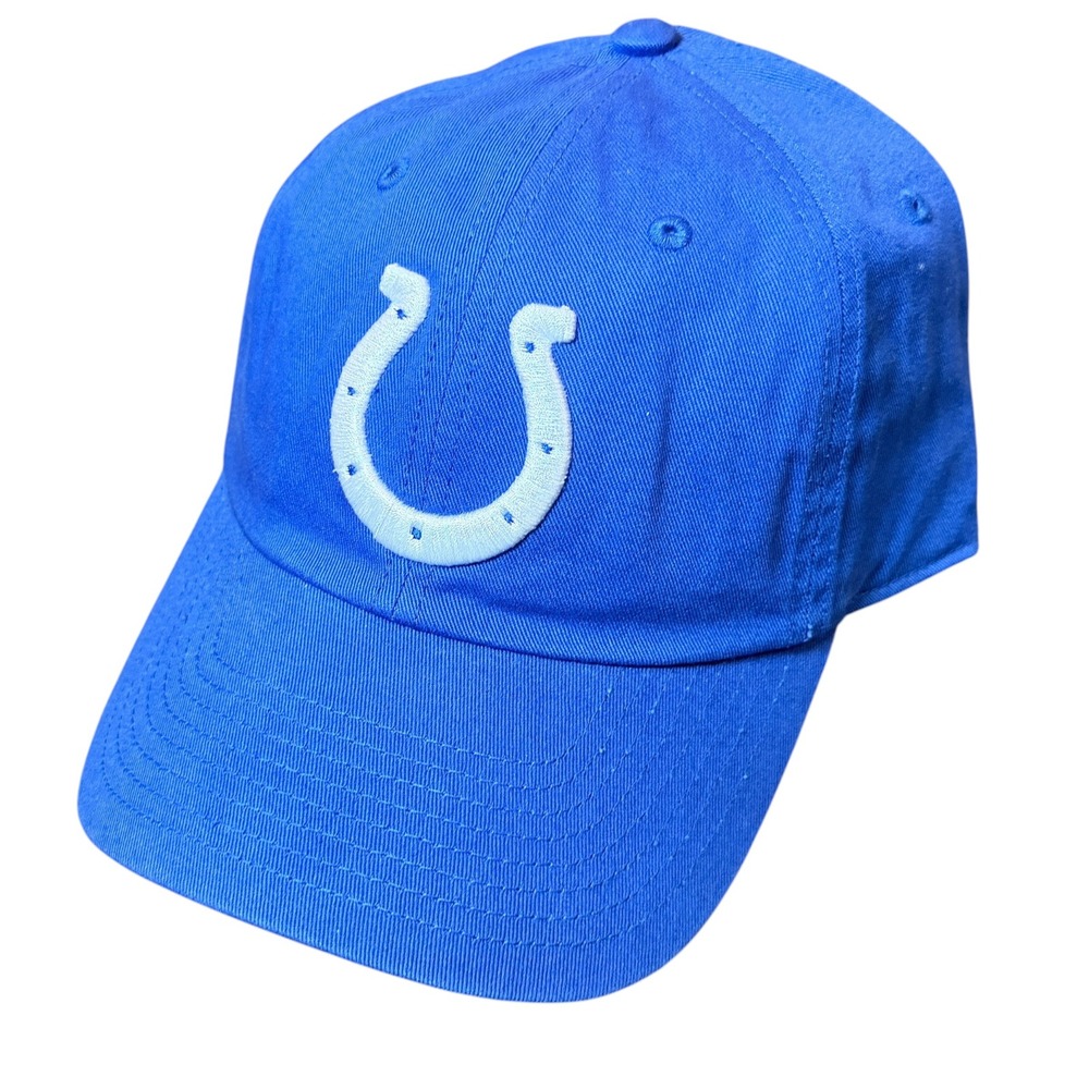 NFL Indianapolis Colts Strapback Cap Men OSFM Blue New Embroidered Logo Hat